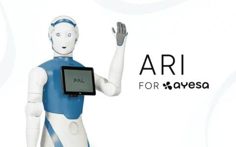 ARI as a humanoid receptionist and visitor guide at global IT company Ayesa