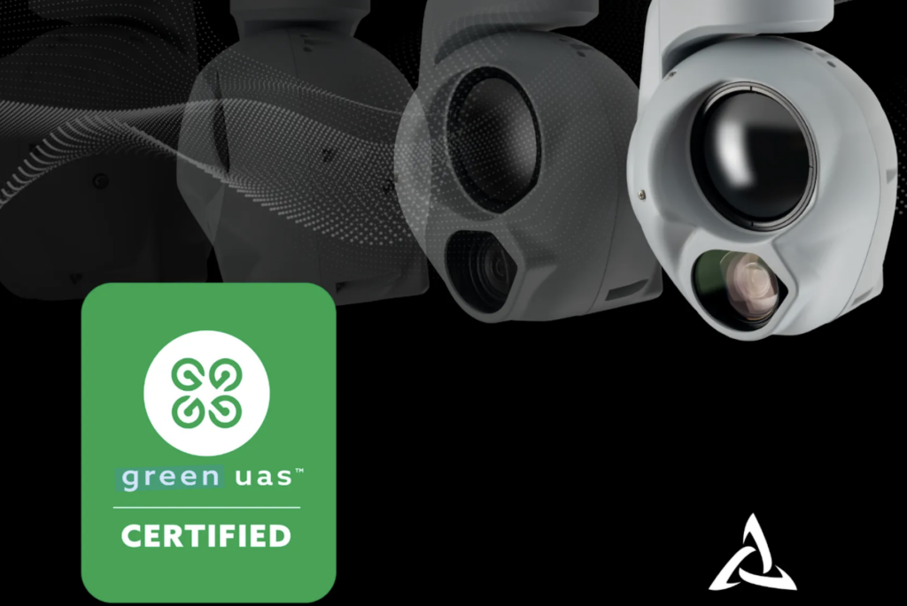 Trillium’s HD45 Gimbal Achieves AUVSI Green UAS Certification