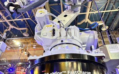 ABB demonstrates robot charging solution for mining trucks