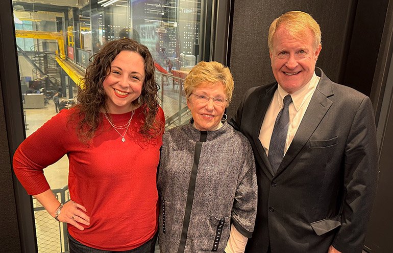 left to right: Jennifer Apicella, Executive Director of the Pittsburgh Robotics Network | Gayle Manchin, Federal Cochair, Appalachian Regional Commission | Rich Fitzgerald, Executive Director, Southwestern Pennsylvania Commission