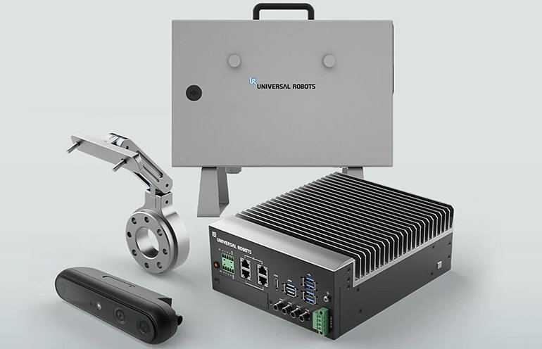 The Universal Robots AI Accelerator Kit includes reference hardware and software.