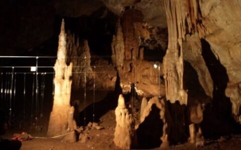 Paleolithic deep-cave compound likely used for rituals