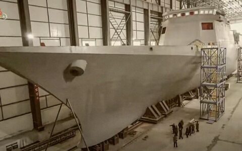 North Korea Unveils Advanced Frigate Design Likely Equipped with Guided Missiles