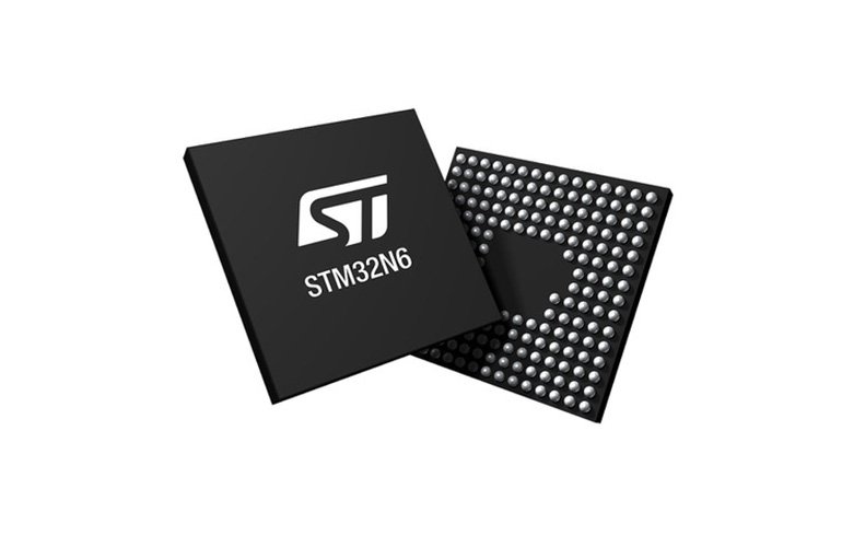 hero image of the AST STM32-N6 chip.