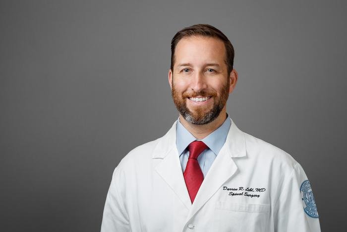 Head shot of Darren R. Lebl, MD, MBA, a spine surgeon and director of research at HSS, and principal investigator of the study.