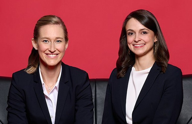 Julia Astrid Riemenschneider, CEO, Rethink Robotics (left) and Franziska Lorenz, COO, Rethink Robotics.