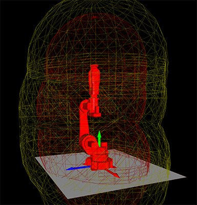 Image courtesy of Sensory Robotics. “3D level cloud mapping provides detailed consciousness of the ambiance, so the machine knows precisely the build of us are in any respect instances,” Gagas says. “2nd, our dynamic safety zones adapt in valid time, so if any individual steps into the robot’s workspace, the robot robotically slows down or stops to retain them proper.”