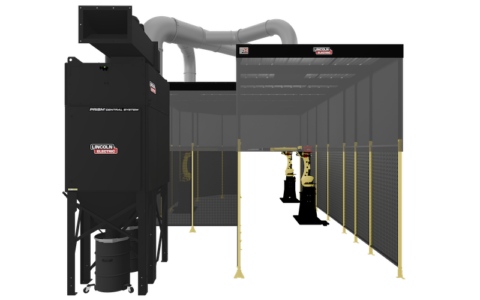 Lincoln Electric introduces ‘hood’ system for fume extraction in robotic work areas